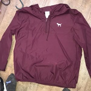 Vs pink rain 1/4 zip jacket!
